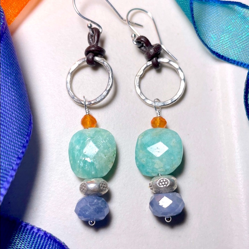 New! Desert Cactus Bloom Earrings Retail $98.